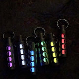 TC4 Titanium Glow Tube Keychain