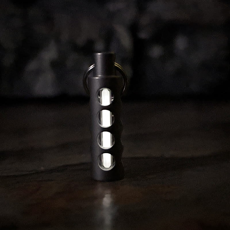 TC4 Titanium Glow Tube Keychain