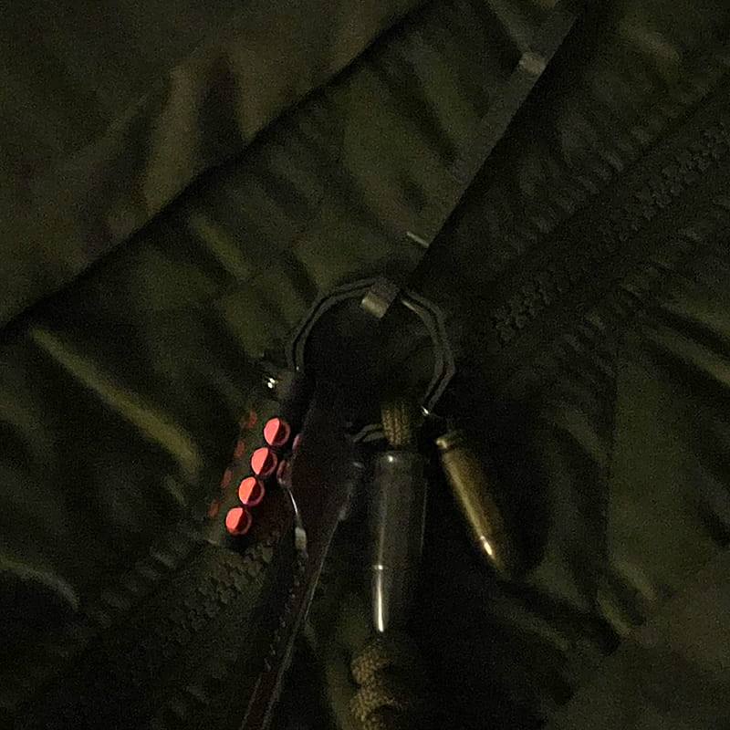 TC4 Titanium Glow Tube Keychain