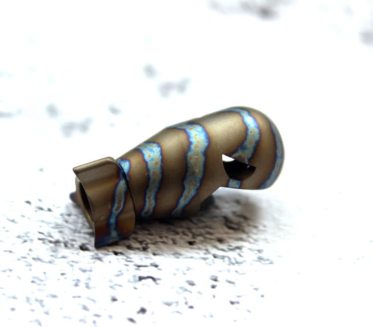 TC4 Titanium Mini Shark EDC Pendant