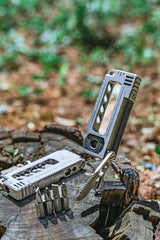 TC4 Titanium Pocket Tool with Folding Knife and Bit Set