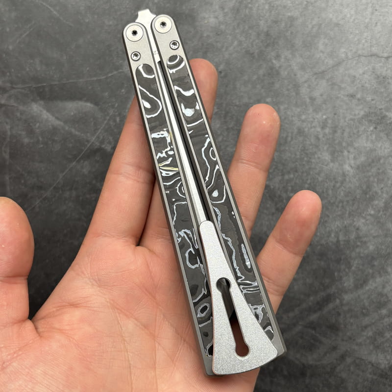 TC4 Titanium & Ultem Butterfly Folding Comb