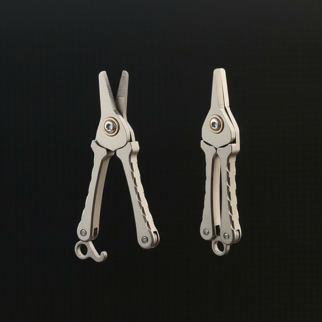 Titanium Nose Hair Scissors – Precision Micro Grooming Tool for Everyday Carry