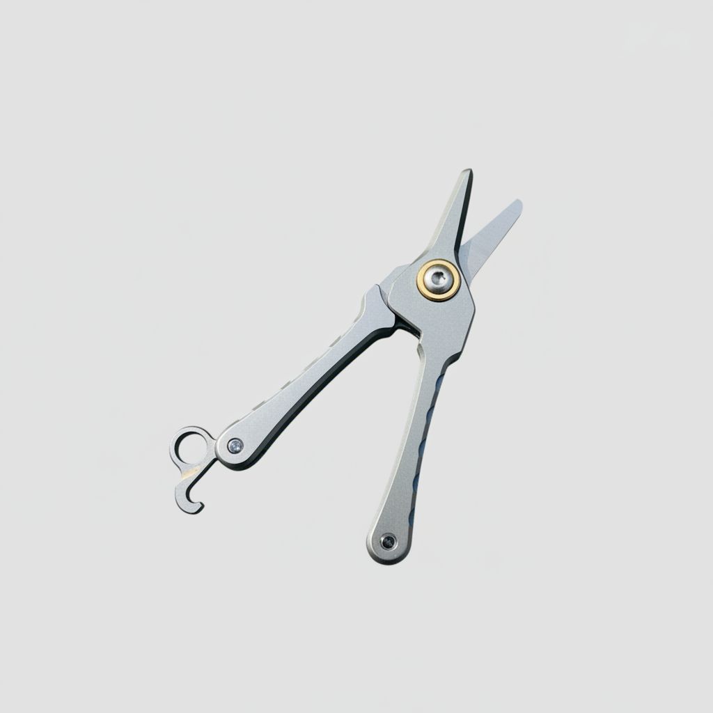 Titanium Nose Hair Scissors – Precision Micro Grooming Tool for Everyday Carry