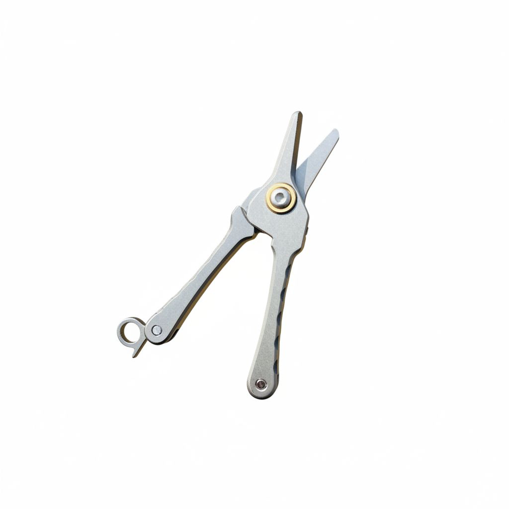 Titanium Nose Hair Scissors – Precision Micro Grooming Tool for Everyday Carry