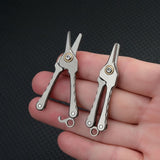 Titanium Nose Hair Scissors – Precision Micro Grooming Tool for Everyday Carry