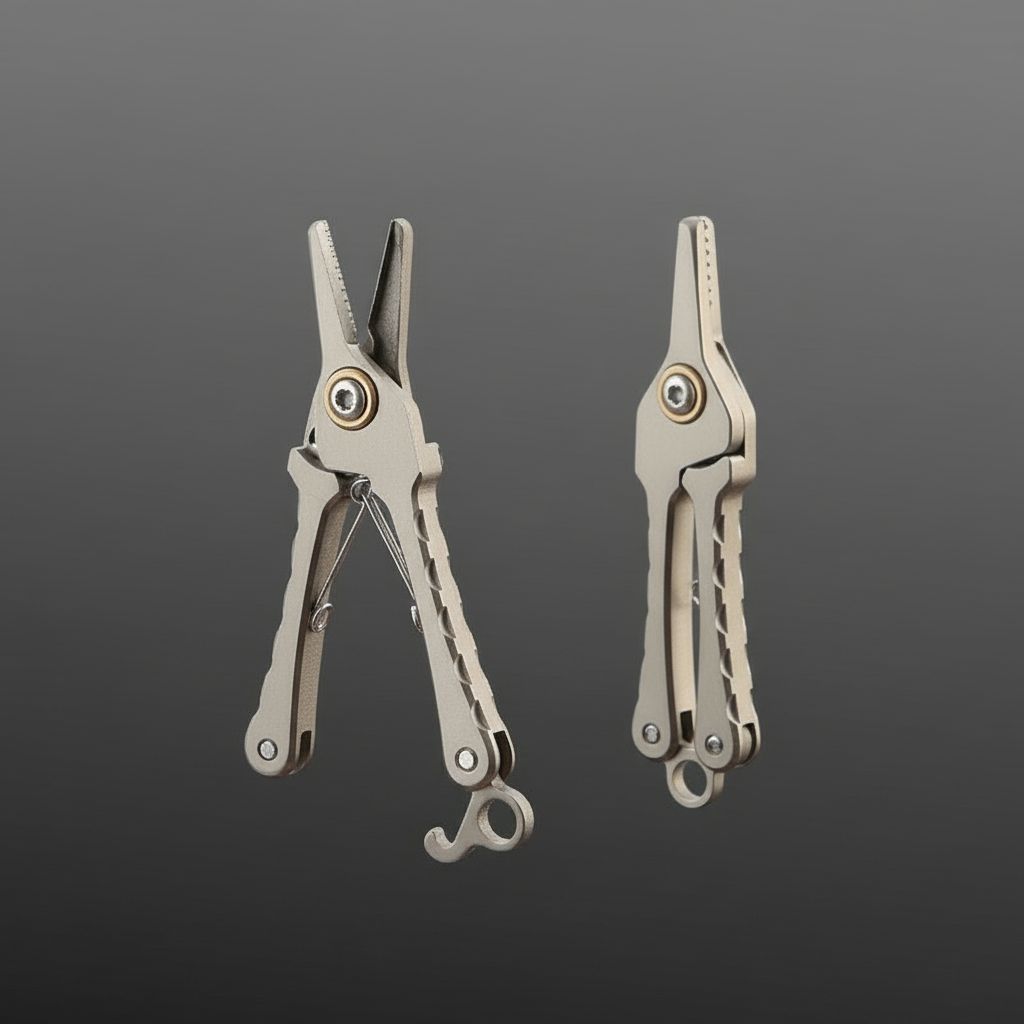 Titanium Nose Hair Scissors – Precision Micro Grooming Tool for Everyday Carry