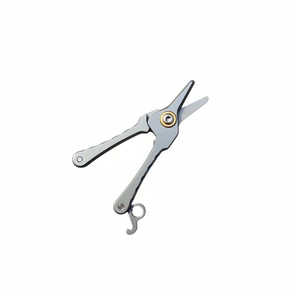 Titanium Nose Hair Scissors – Precision Micro Grooming Tool for Everyday Carry