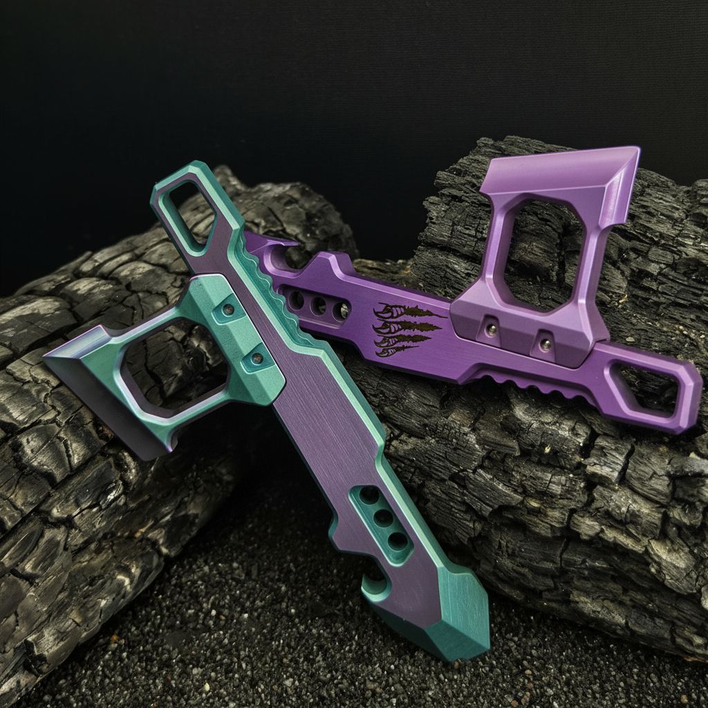 Titanium Modular EDC Pry Bar and Tactical Multi Tool with Removable Handle