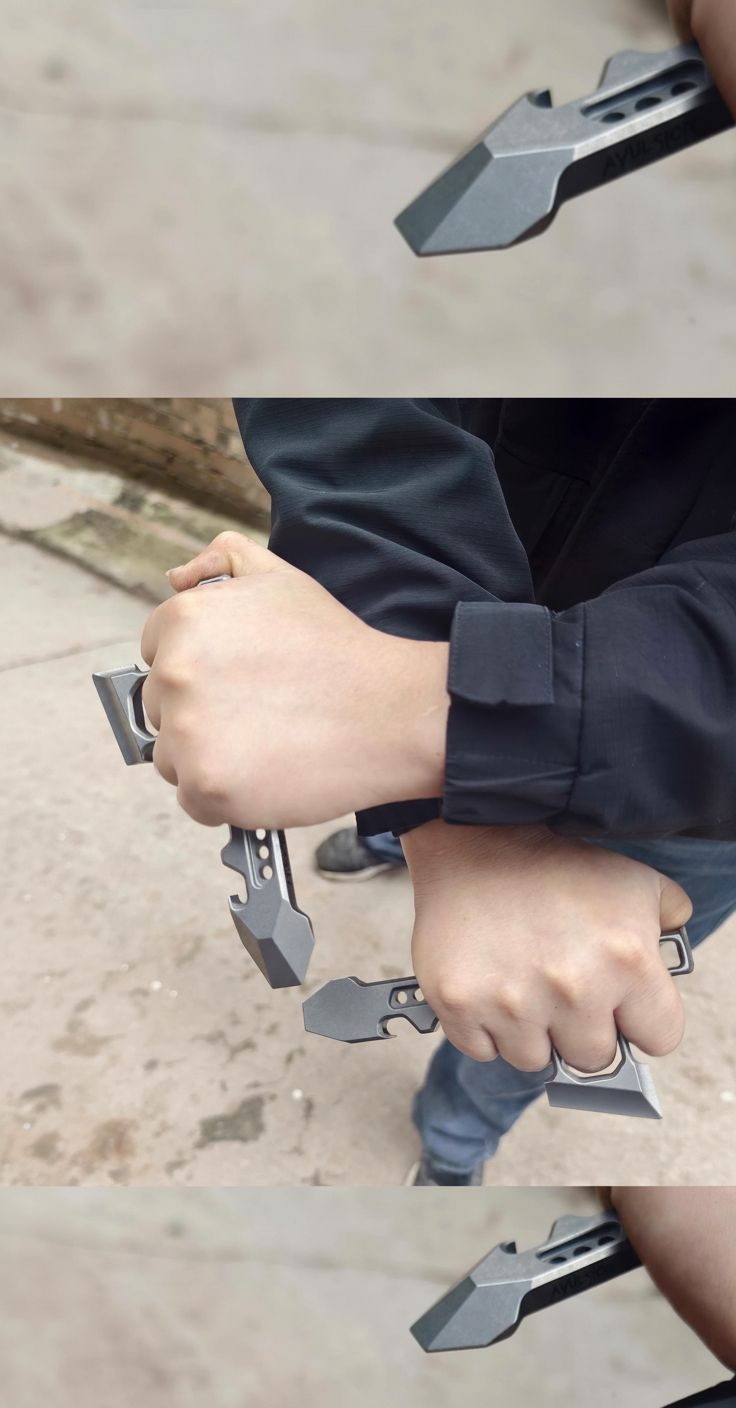 Titanium Modular EDC Pry Bar and Tactical Multi Tool with Removable Handle