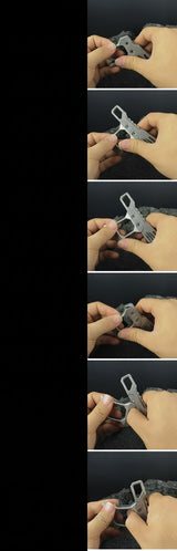 Titanium Modular EDC Pry Bar and Tactical Multi Tool with Removable Handle
