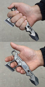 Titanium Modular EDC Pry Bar and Tactical Multi Tool with Removable Handle