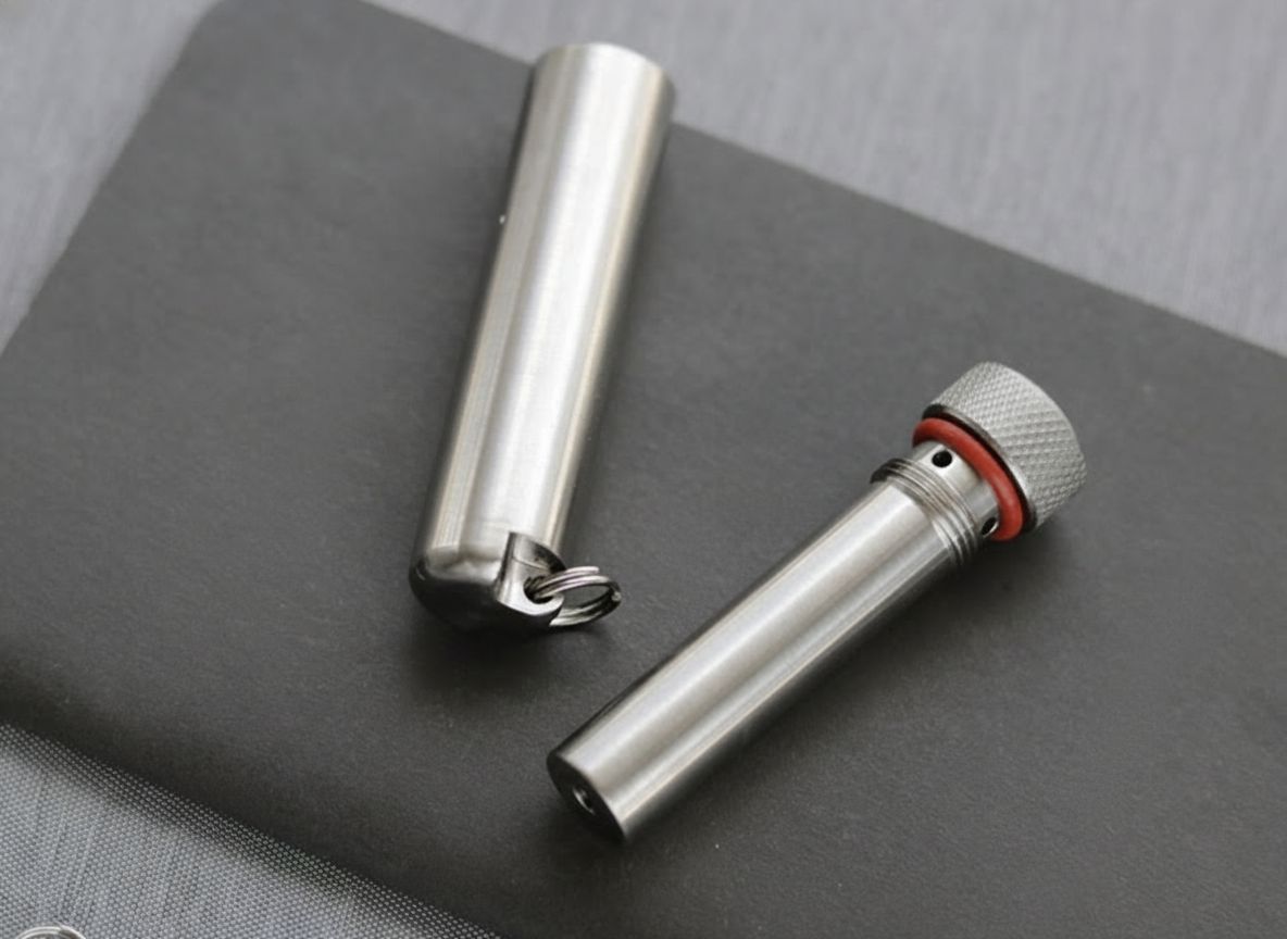 Titanium Alloy TC4 Portable Inhaler Case
