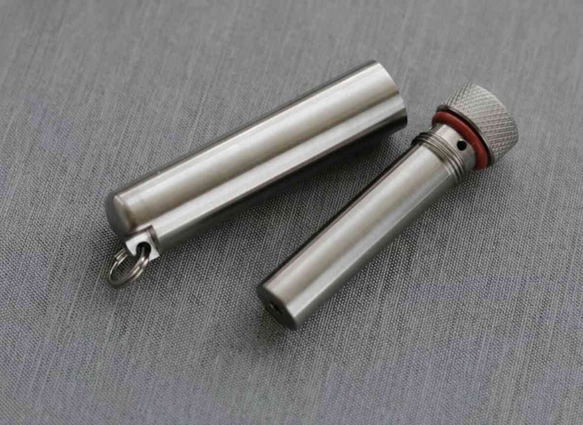 Titanium Alloy TC4 Portable Inhaler Case