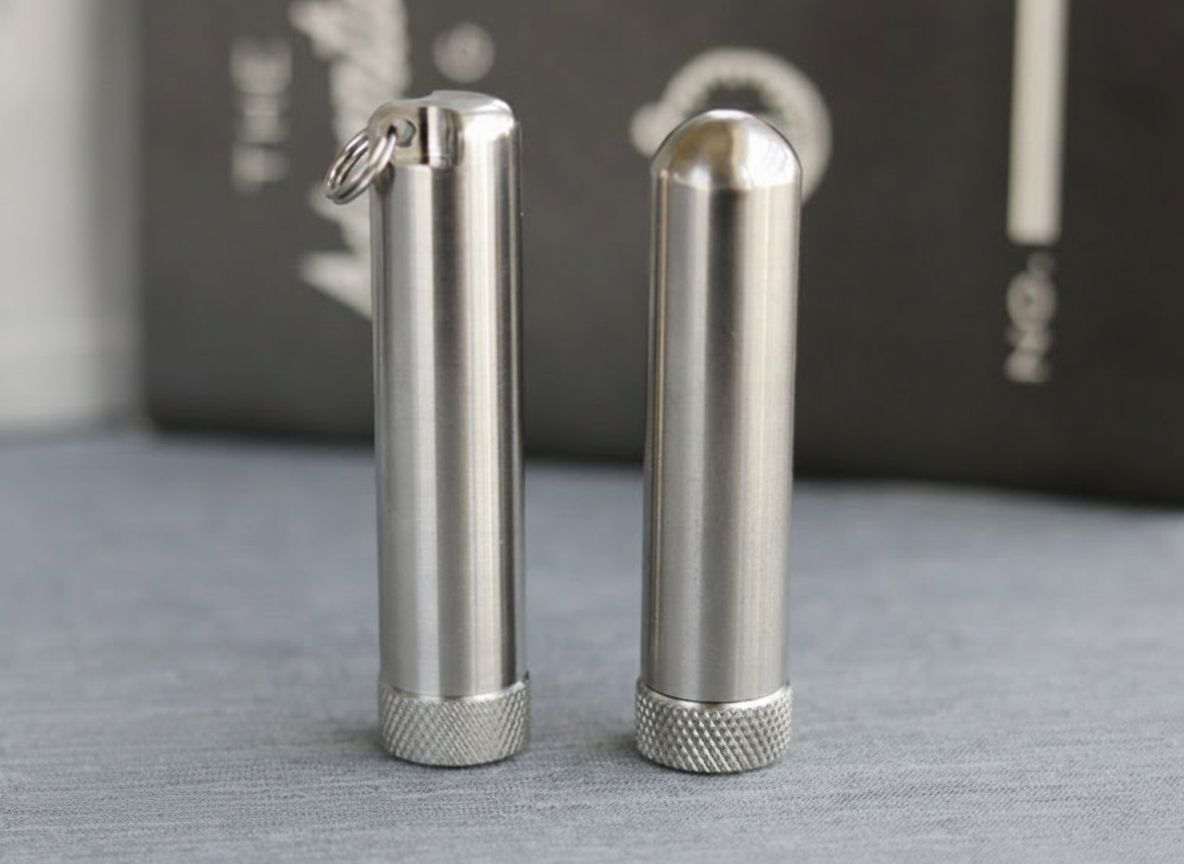 Titanium Alloy TC4 Portable Inhaler Case