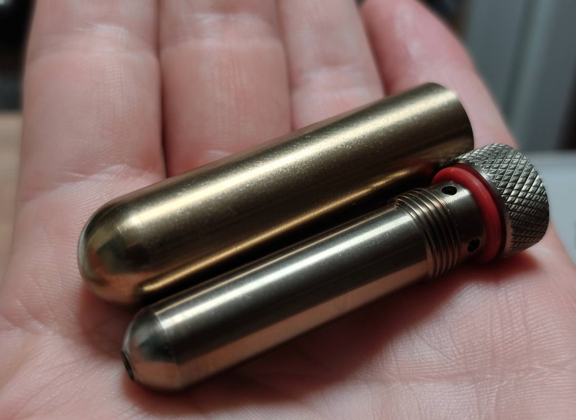 Titanium Alloy TC4 Portable Inhaler Case