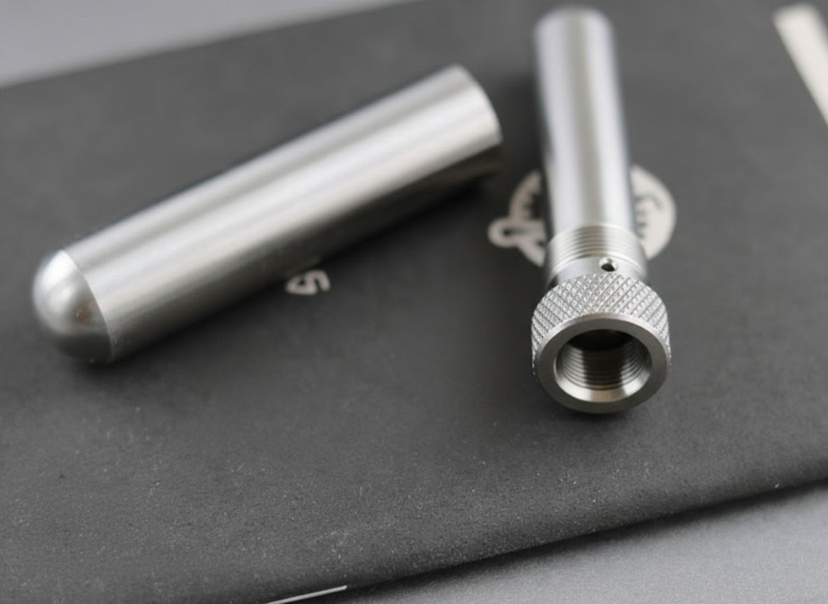 Titanium Alloy TC4 Portable Inhaler Case