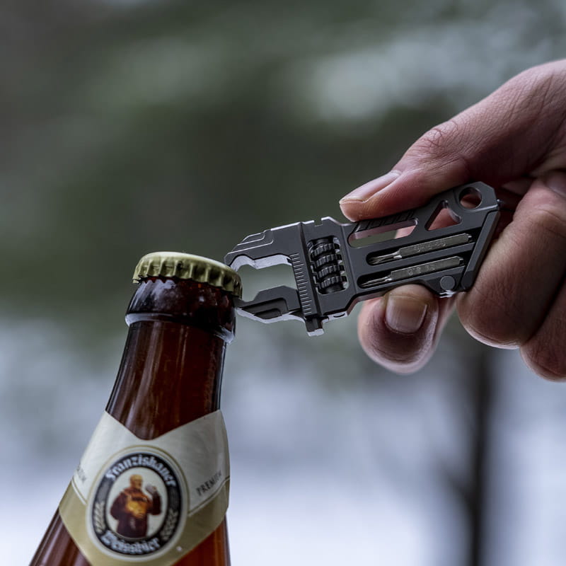 Titanium EDC Adjustable Pocket Tool Compact Multi-Use Wrench