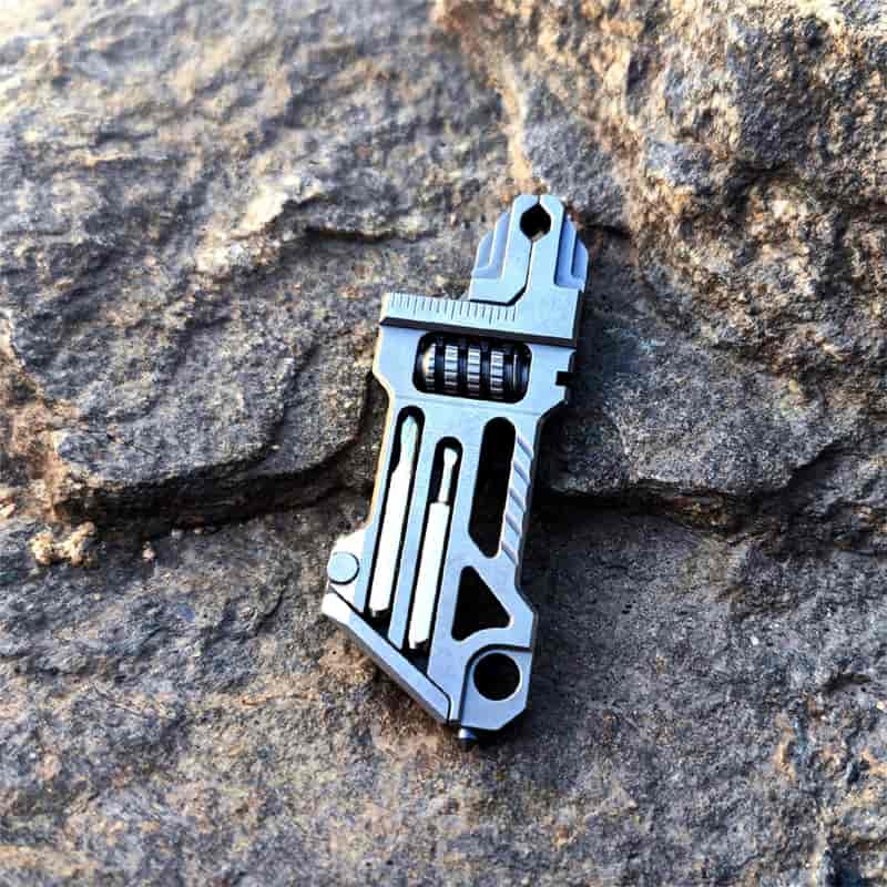 Titanium EDC Adjustable Pocket Tool Compact Multi-Use Wrench