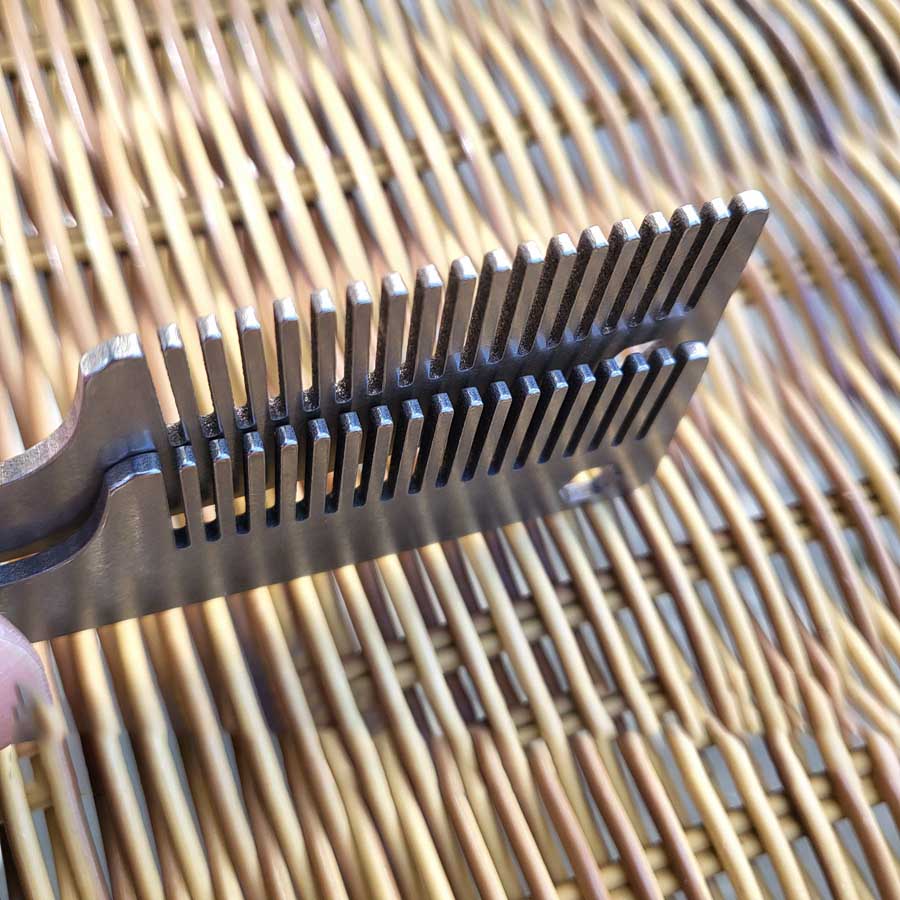 Titanium EDC Tactical Comb – Compact Beard and Hair Tool