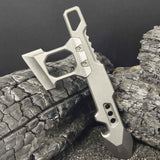 Titanium Modular EDC Pry Bar and Tactical Multi Tool with Removable Handle
