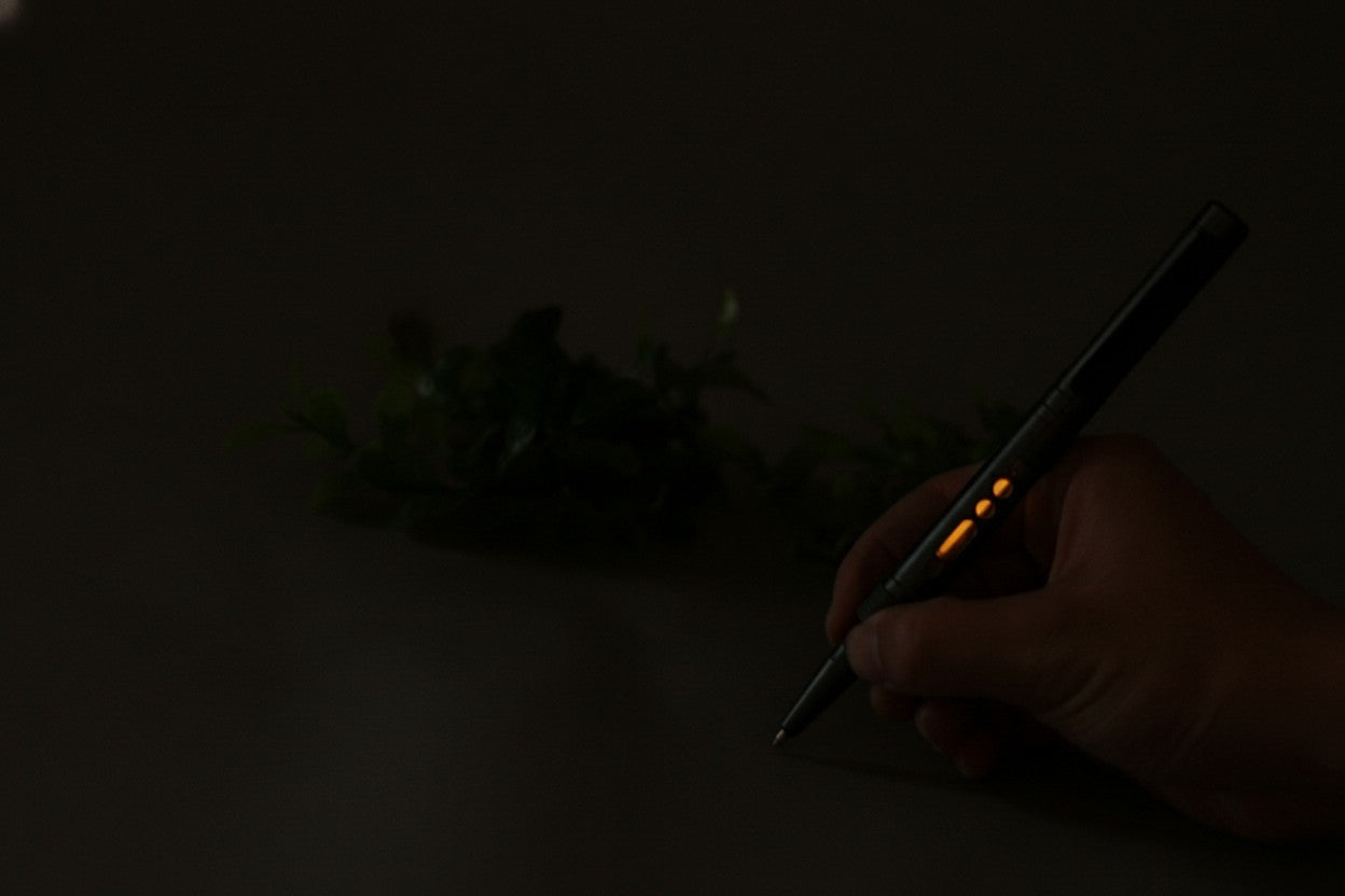 Tritium Tactical Pen Compact EDC Tool with Tungsten Tip and Aluminum Alloy Body