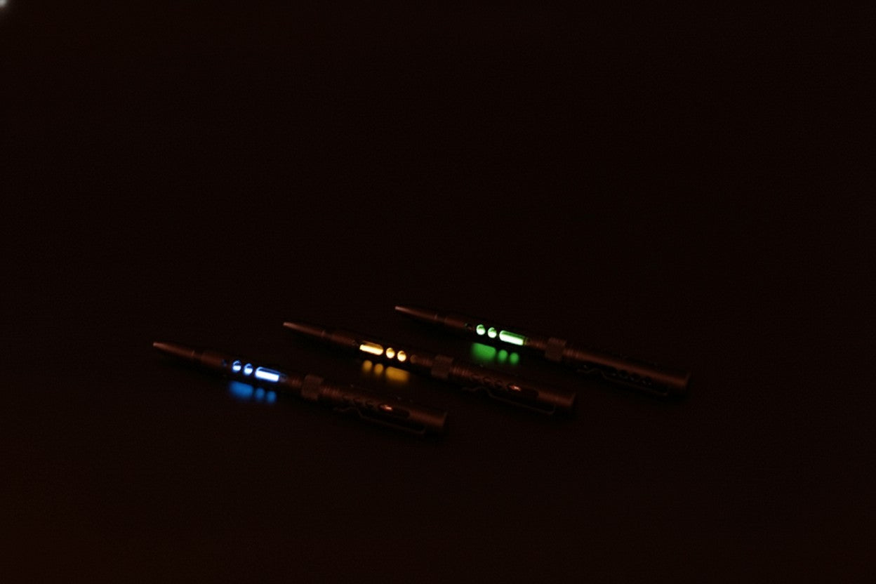 Tritium Tactical Pen Compact EDC Tool with Tungsten Tip and Aluminum Alloy Body