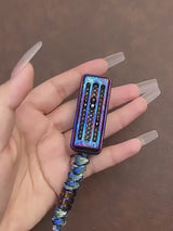 Solar Storm Titanium Slider – Premium EDC Fidget Toy with Dual-Layer Magnetic Rails