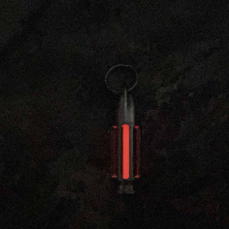 TC4 Titanium Bullet Glow Vial Pendant